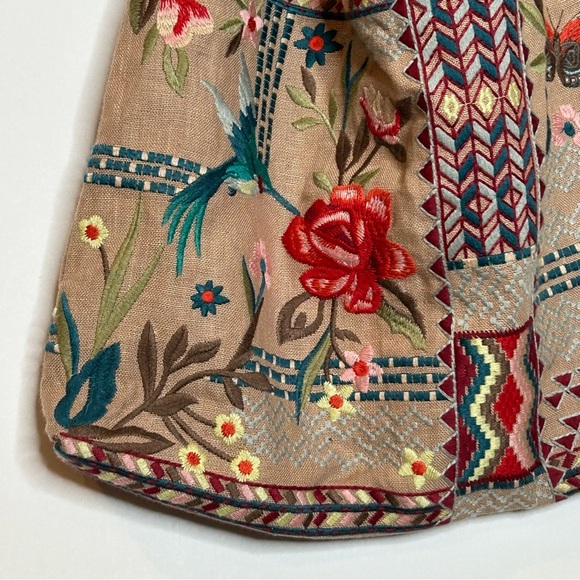 NWOT Johnny Was Hobo Embroidered Gensia Bag Purse - Picture 7 of 11